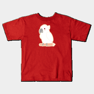 Cute Parrot - White Kids T-Shirt